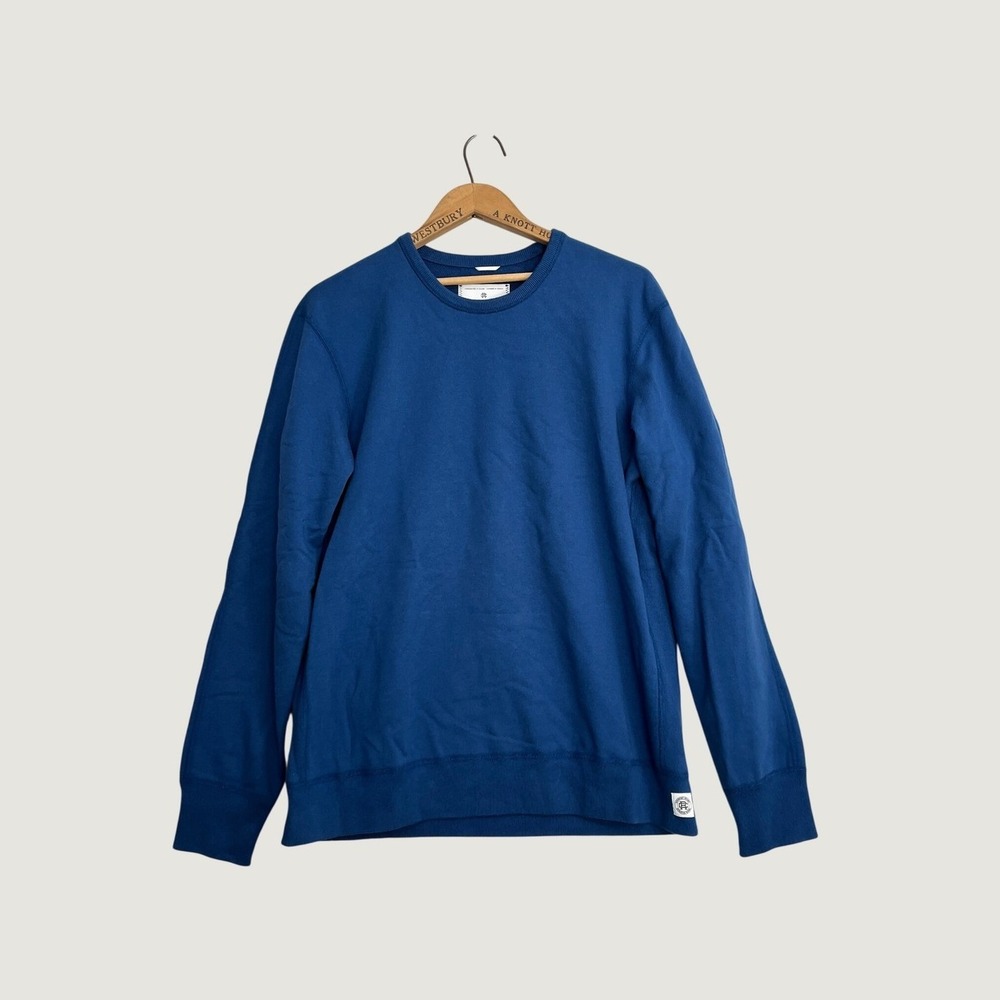 Reigning Champ Mens Blue Lightweight Terry Crewneck Sweatshirt Size Large Canada